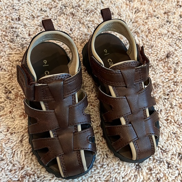 Carter’s brand toddler boy’s dress sandals size 9 - Picture 2 of 3